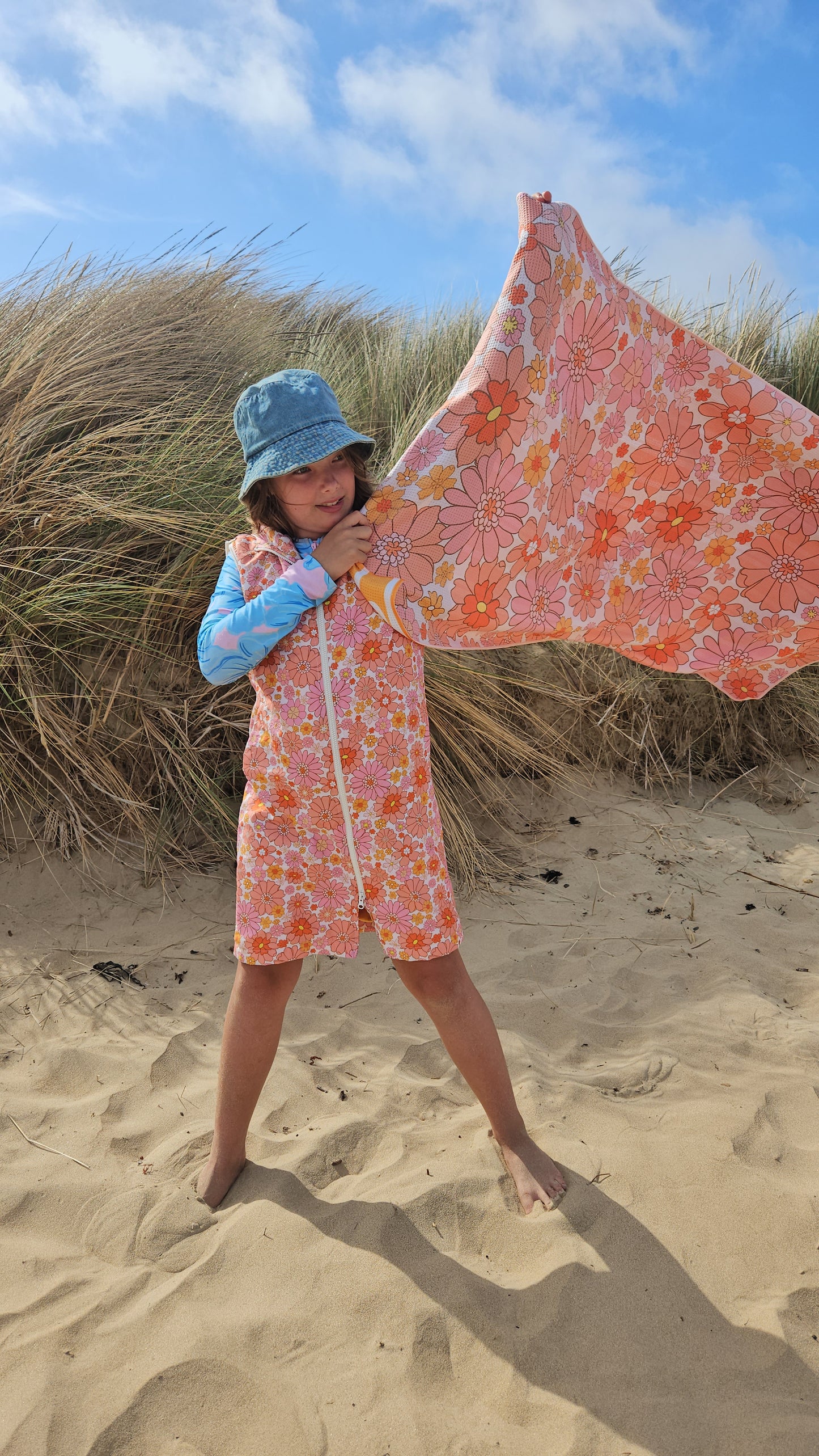 Vintage Bloom Sand Free Towel