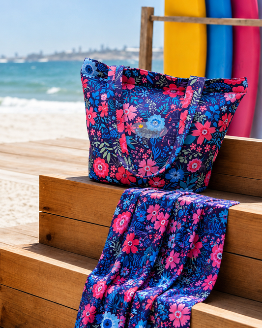 Towel & Tote Duo | Sand-Free Towel & Matching Tote Bag