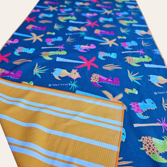 Dinosaur Print Sand Free Towel