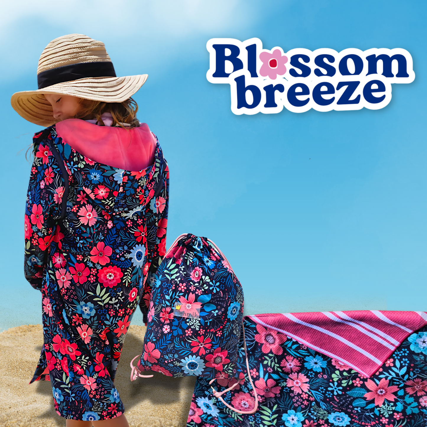 Blossom Breeze Sand Free Towel - Schmik Swim Parkas