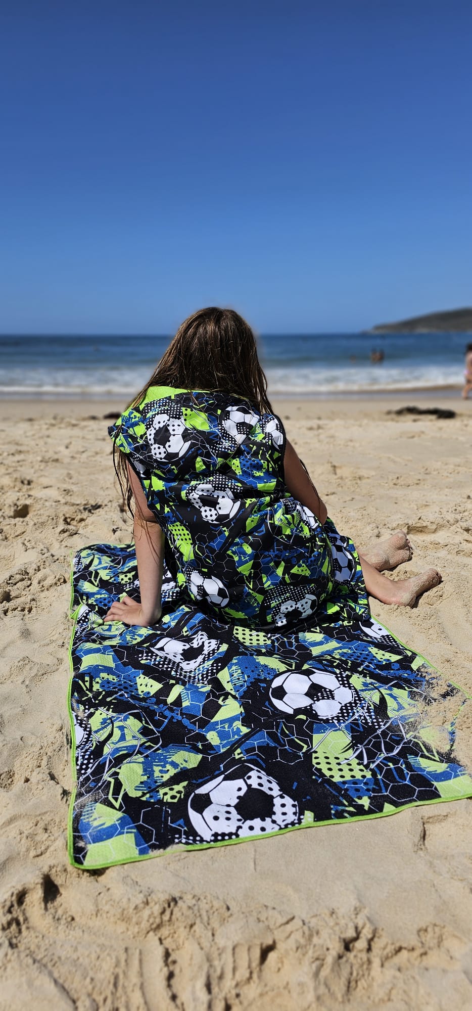 Soccer Print Sand Free Towel - Schmik Swim Parkas