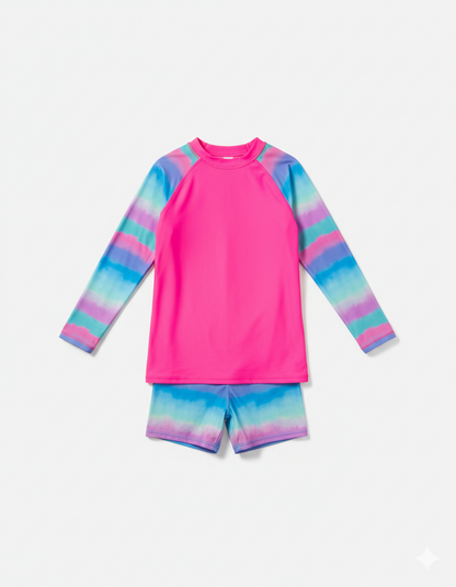 Schmik Bubblegum Swim Set for Kids | UPF 50+ Swimwear