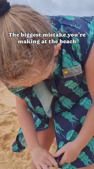 “Ocean-inspired Jellyfish bundle by Schmik, kids parka, towel, and bag, stylish, practical, and perfect for water adventures.