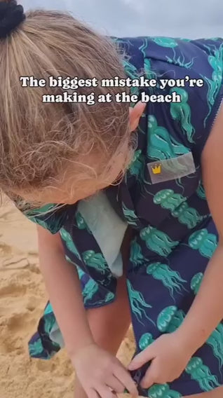 “Ocean-inspired Jellyfish bundle by Schmik, kids parka, towel, and bag, stylish, practical, and perfect for water adventures.