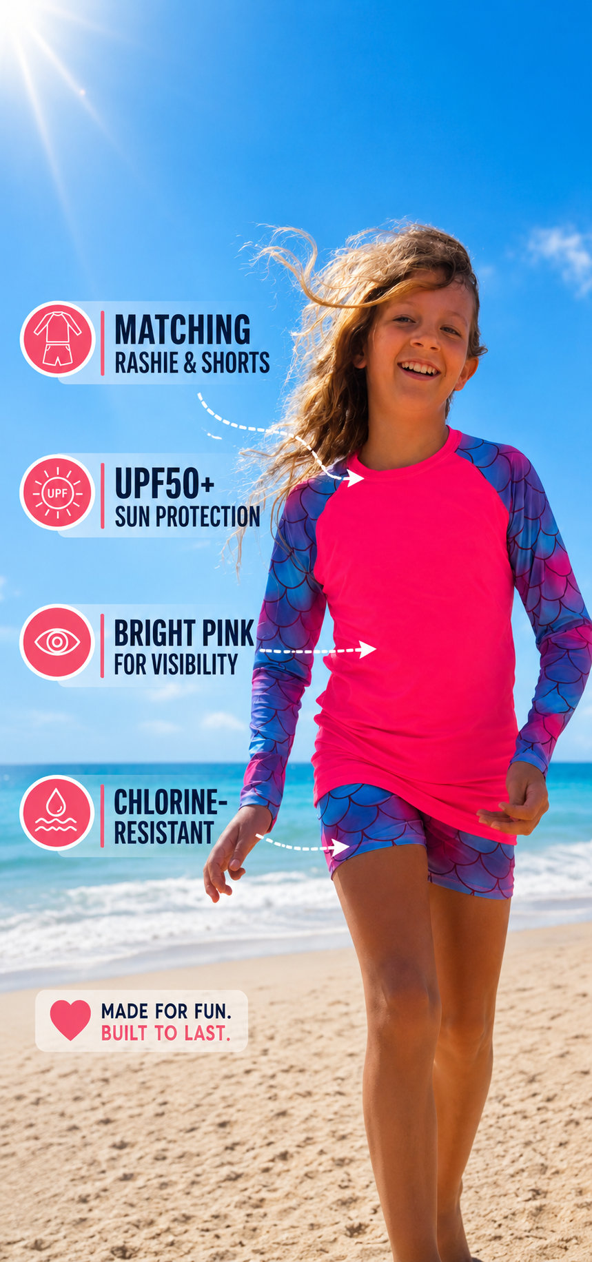Mermaid Swim Set Swim Set for Kids | UPF 50+ Swimwear