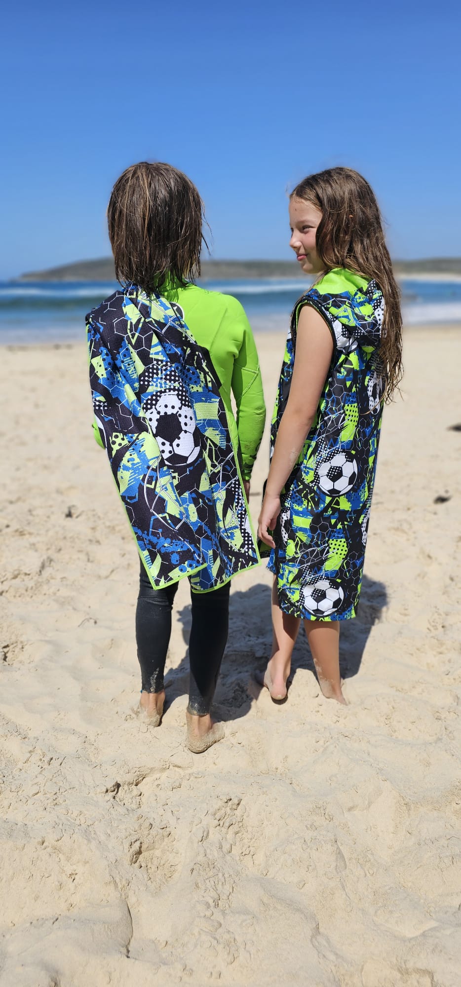 Soccer Print Sand Free Towel - Schmik Swim Parkas